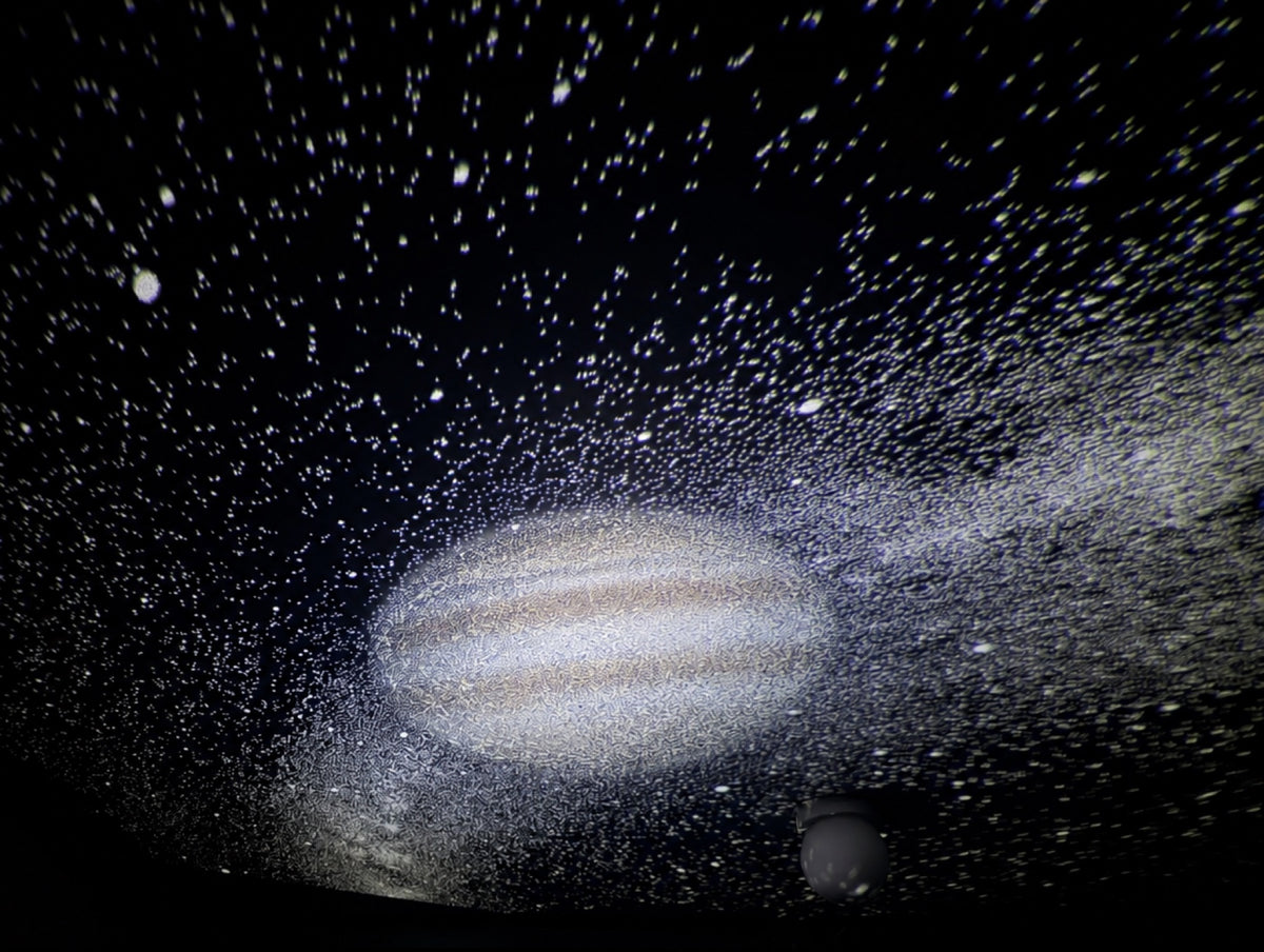 Jupiter projected on a ceiling