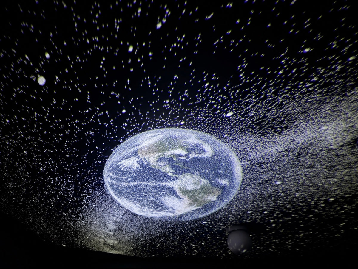 Earth projected on a ceiling